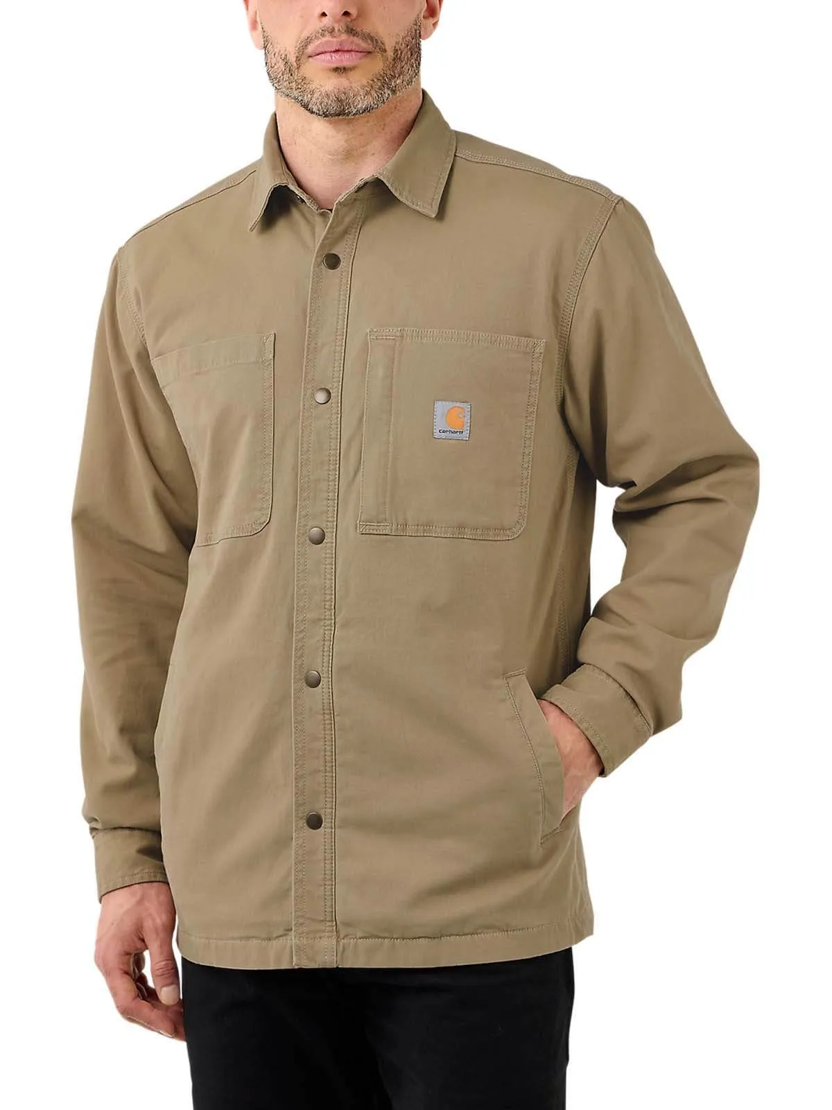 105532&#x20;Work&#x20;Shirt&#x20;Jacket&#x20;Stretch&#x20;Canvas&#x20;Fleece&#x20;-&#x20;Carhartt