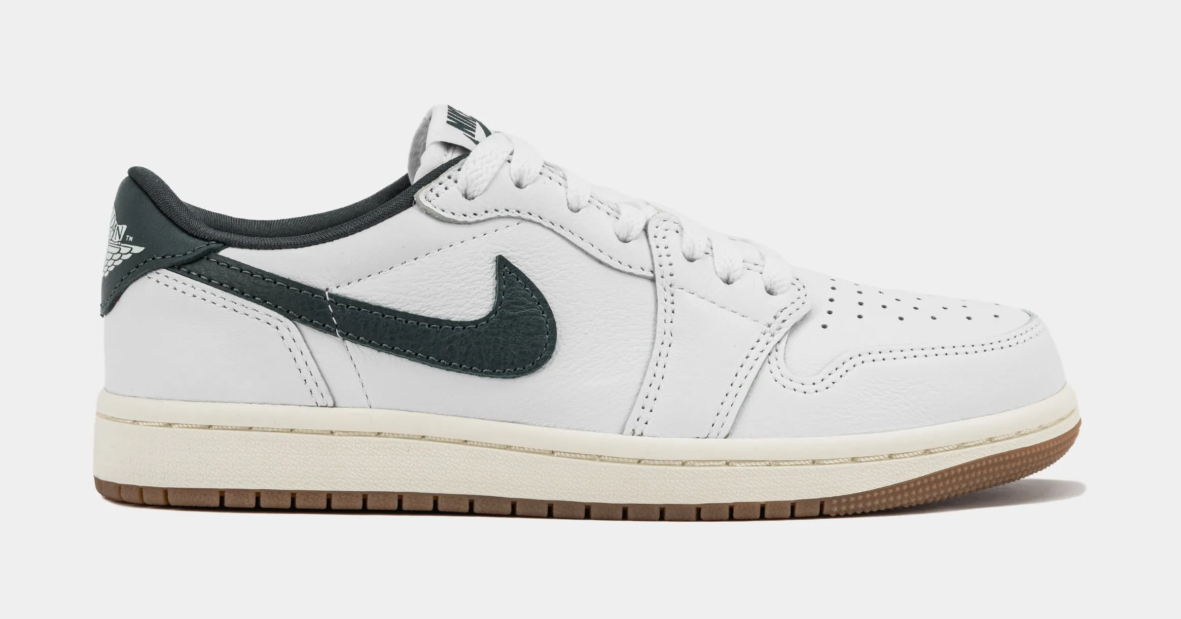 Air Jordan 1 Low OG Oxidized Green Womens Lifestyle Shoes (White/Oxidized Green/Sail)