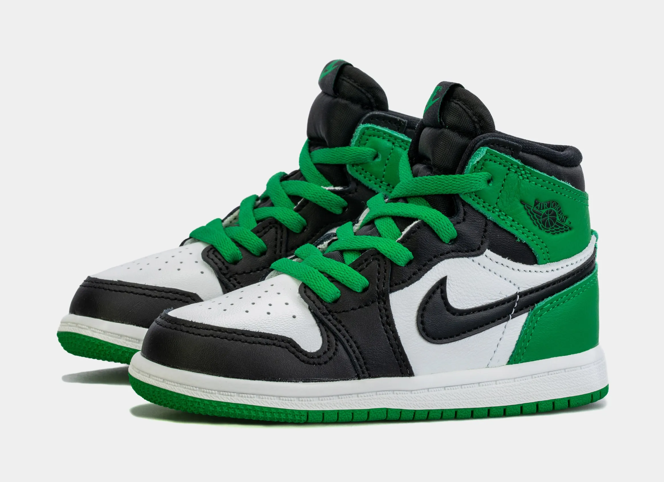 Air Jordan 1 Retro High OG Lucky Green Infant Toddler Lifestyle Shoes (Green/Black)