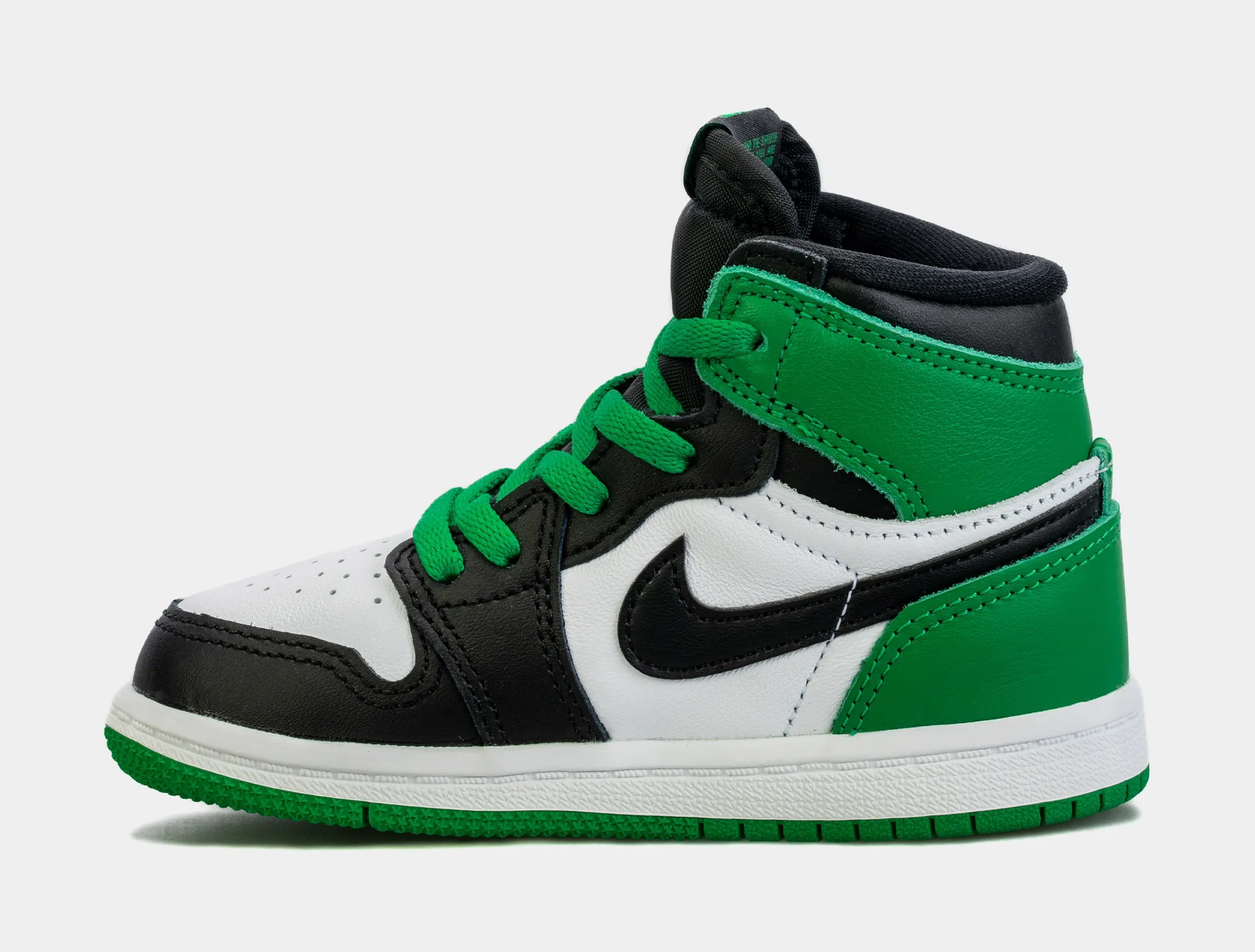 Air Jordan 1 Retro High OG Lucky Green Infant Toddler Lifestyle Shoes (Green/Black)