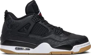 Air Jordan 4 Retro Laser Sneakers, Black