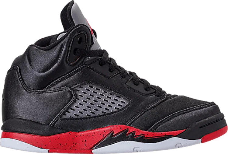 Air Jordan 5 Retro TD Satin Bred, black