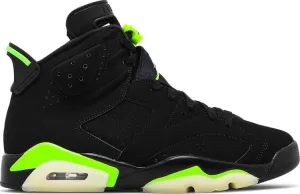 Air Jordan 6 Retro Electric Green, black