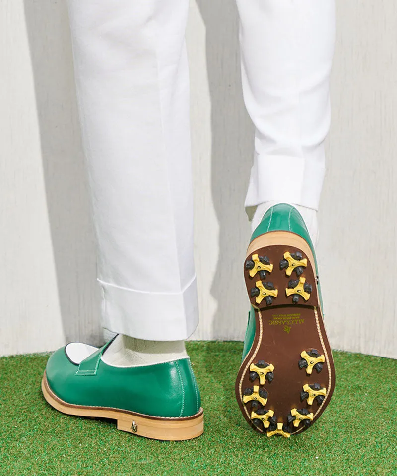 ALL CLASSIC Golf Noble Penny Loafer Classic Golf Shoes - Green