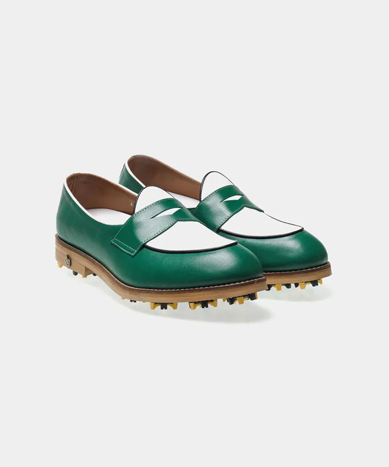 ALL CLASSIC Golf Noble Penny Loafer Classic Golf Shoes - Green