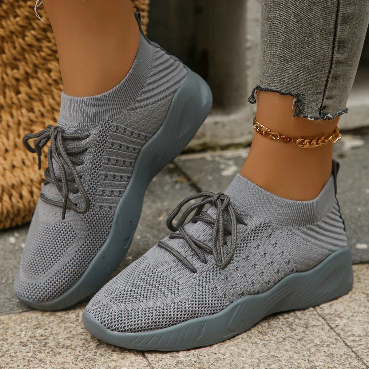 AMOZAE- -  Comfortable Knitted Sports Shoes