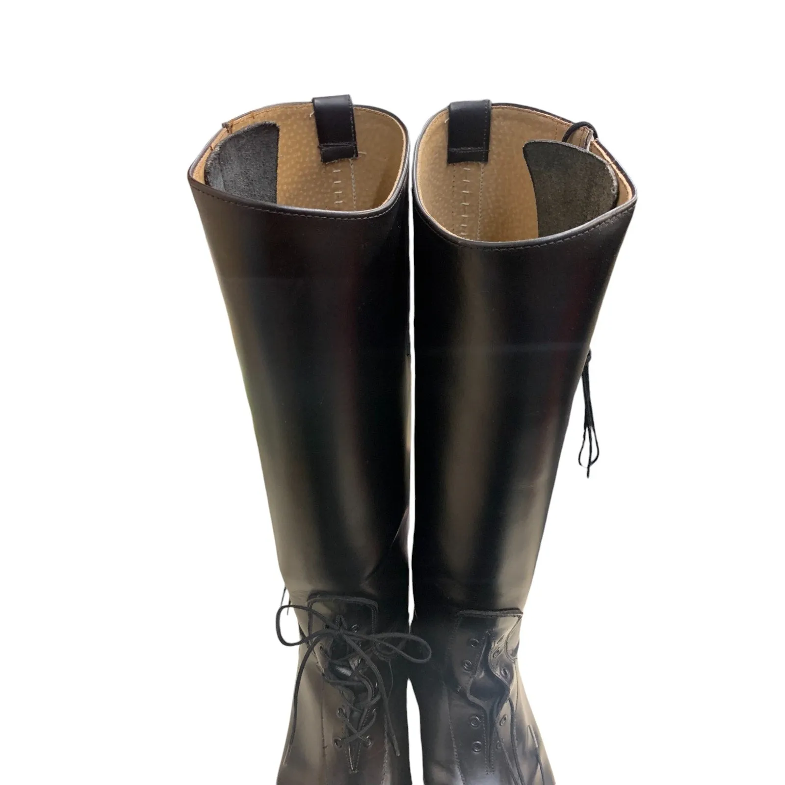 BATES Floataways Tall Leather Boots Motorcycle Riding Black Boots SZ 11