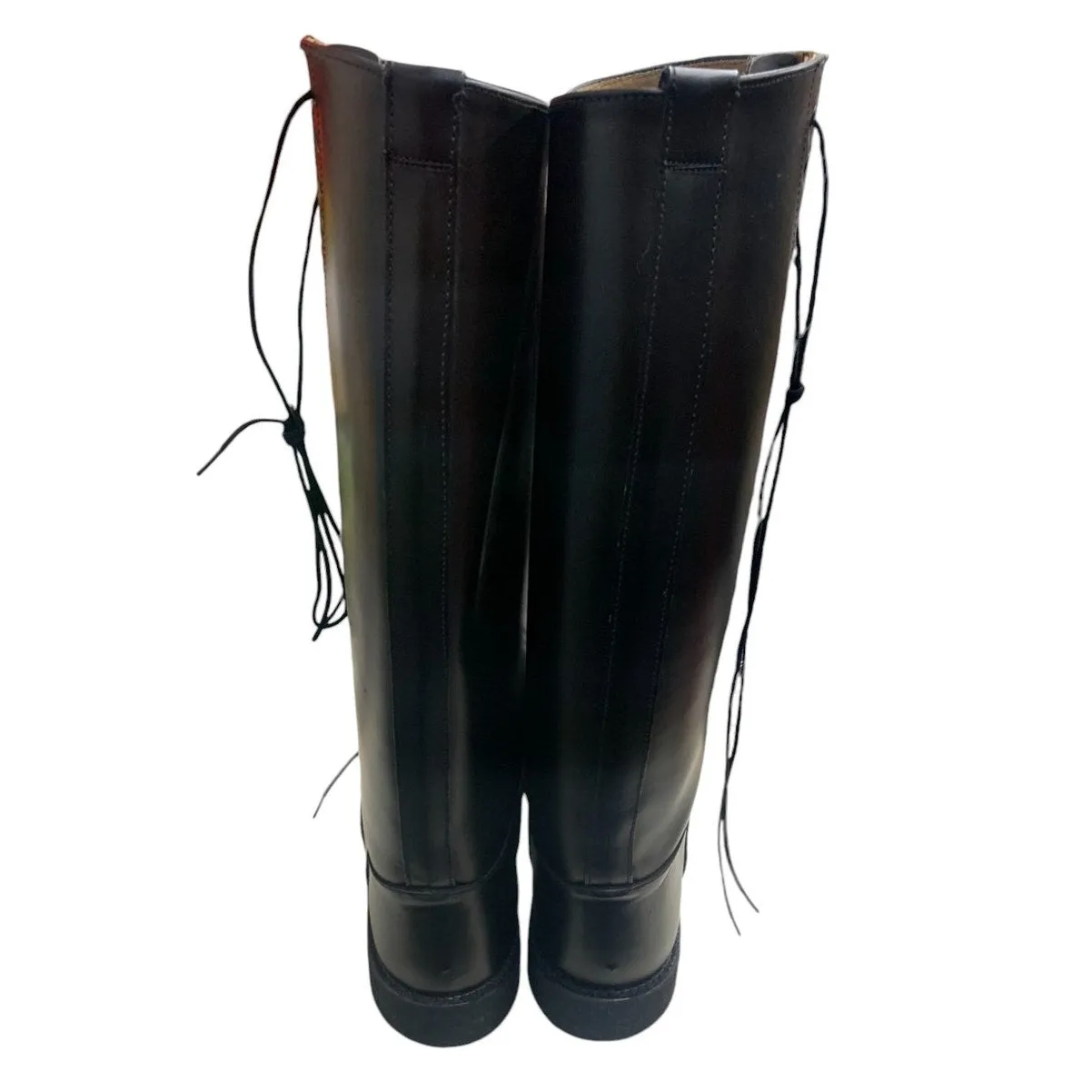 BATES Floataways Tall Leather Boots Motorcycle Riding Black Boots SZ 11