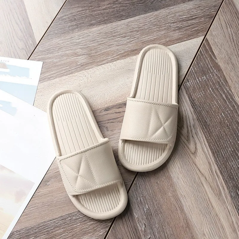 Bathroom Summer Indoor Flat Slippers Eva Material Simple Lightweight Slides