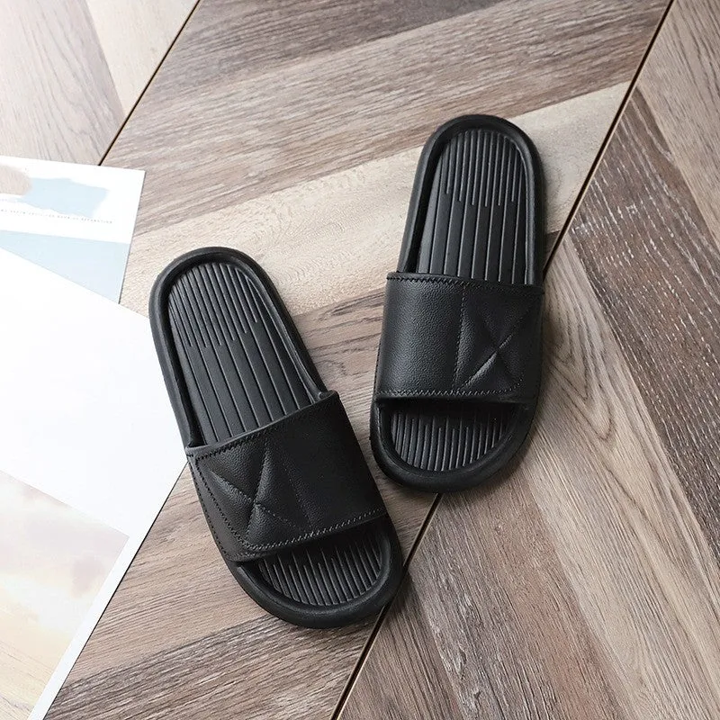 Bathroom Summer Indoor Flat Slippers Eva Material Simple Lightweight Slides