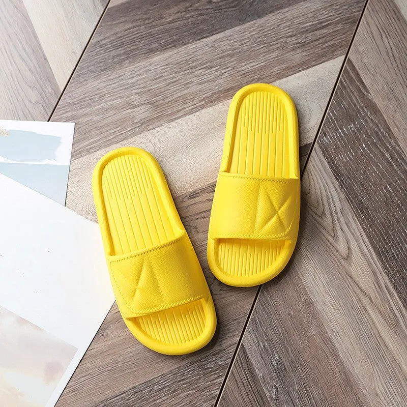 Bathroom Summer Indoor Flat Slippers Eva Material Simple Lightweight Slides