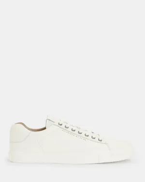 Brody AllSaints Leather Low Top Sneakers, White