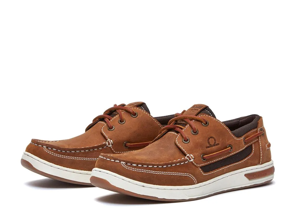 CHATHAM Buton G2 Leather Boat Shoes - Men's - Walnut/Gum