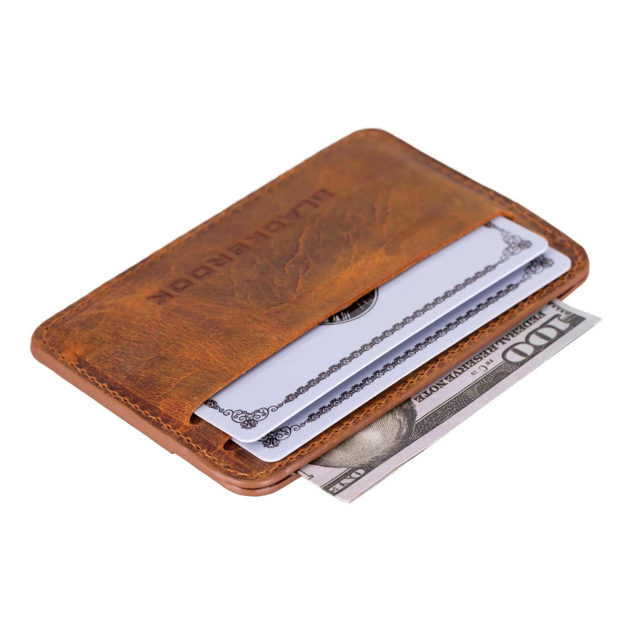 Cole Card Holder Wallet, Golden Brown