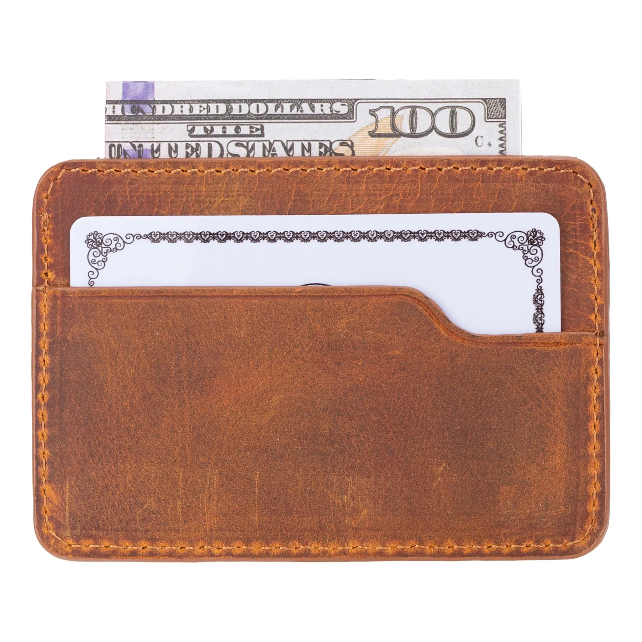 Cole Card Holder Wallet, Golden Brown