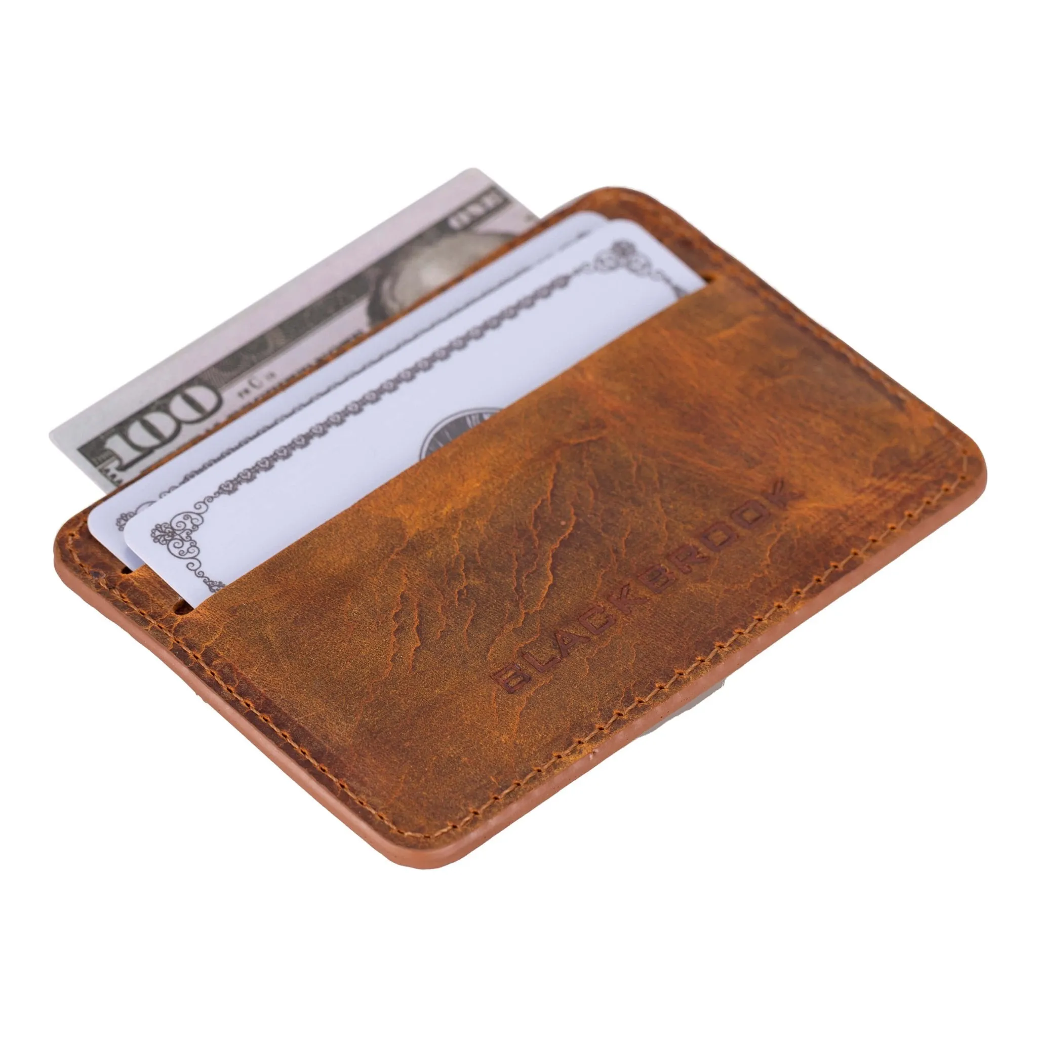 Cole Card Holder Wallet, Golden Brown