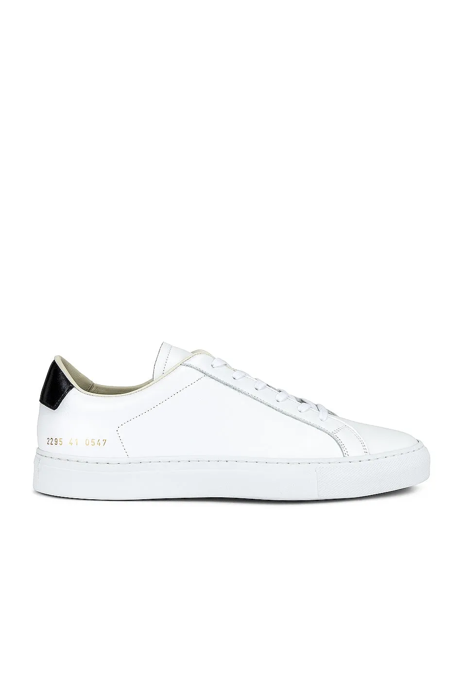 Common Projects Retro Low White/Black Sneakers