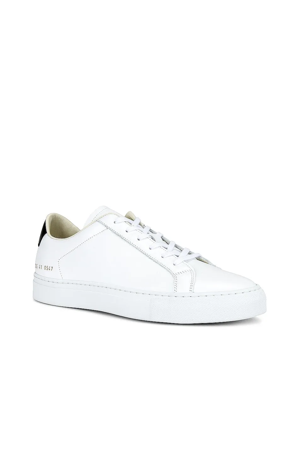 Common Projects Retro Low White/Black Sneakers