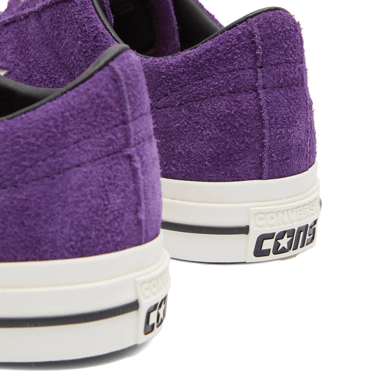 Converse One Star Pro Ox Sneakers in Night Purple, Egret & Black