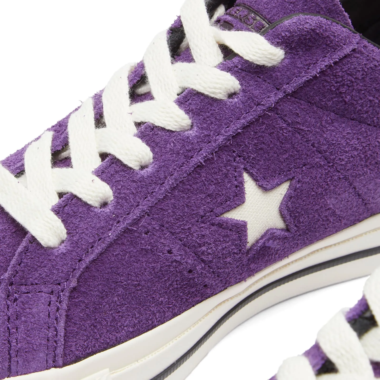 Converse One Star Pro Ox Sneakers in Night Purple, Egret & Black