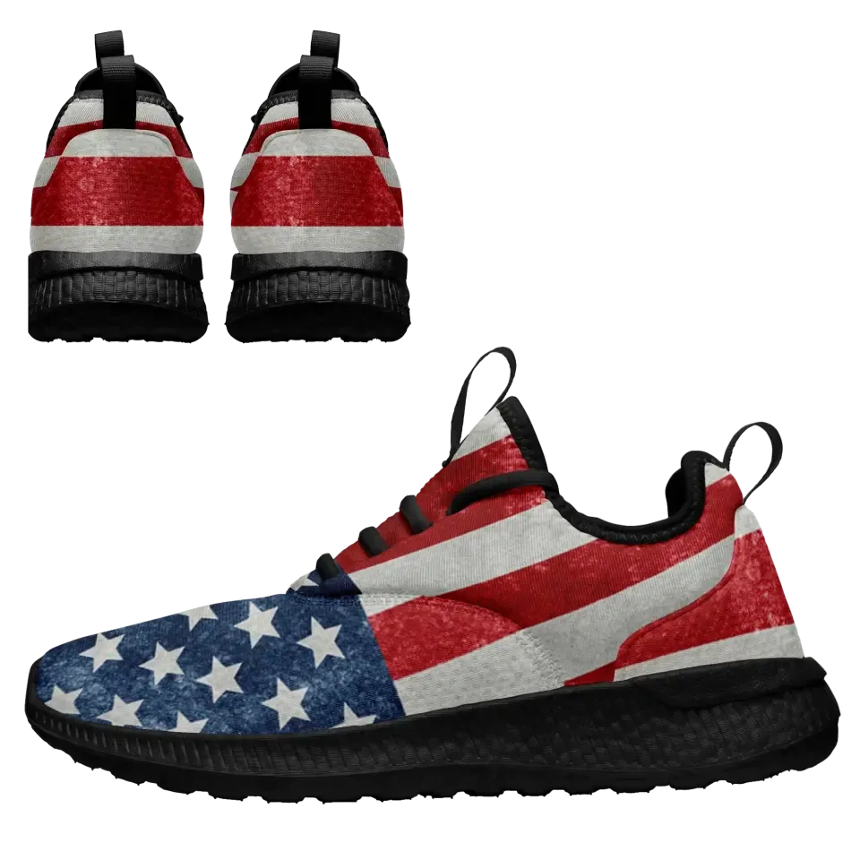 Customized  Flag Casual Shoes, Lightweight sneaker Men and Women, BF7-1-C0601