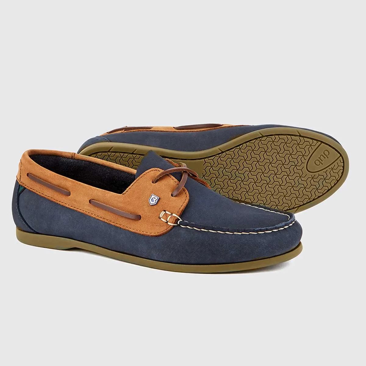 DUBARRY Ladies Aruba Deck Shoes - Denim & Tan