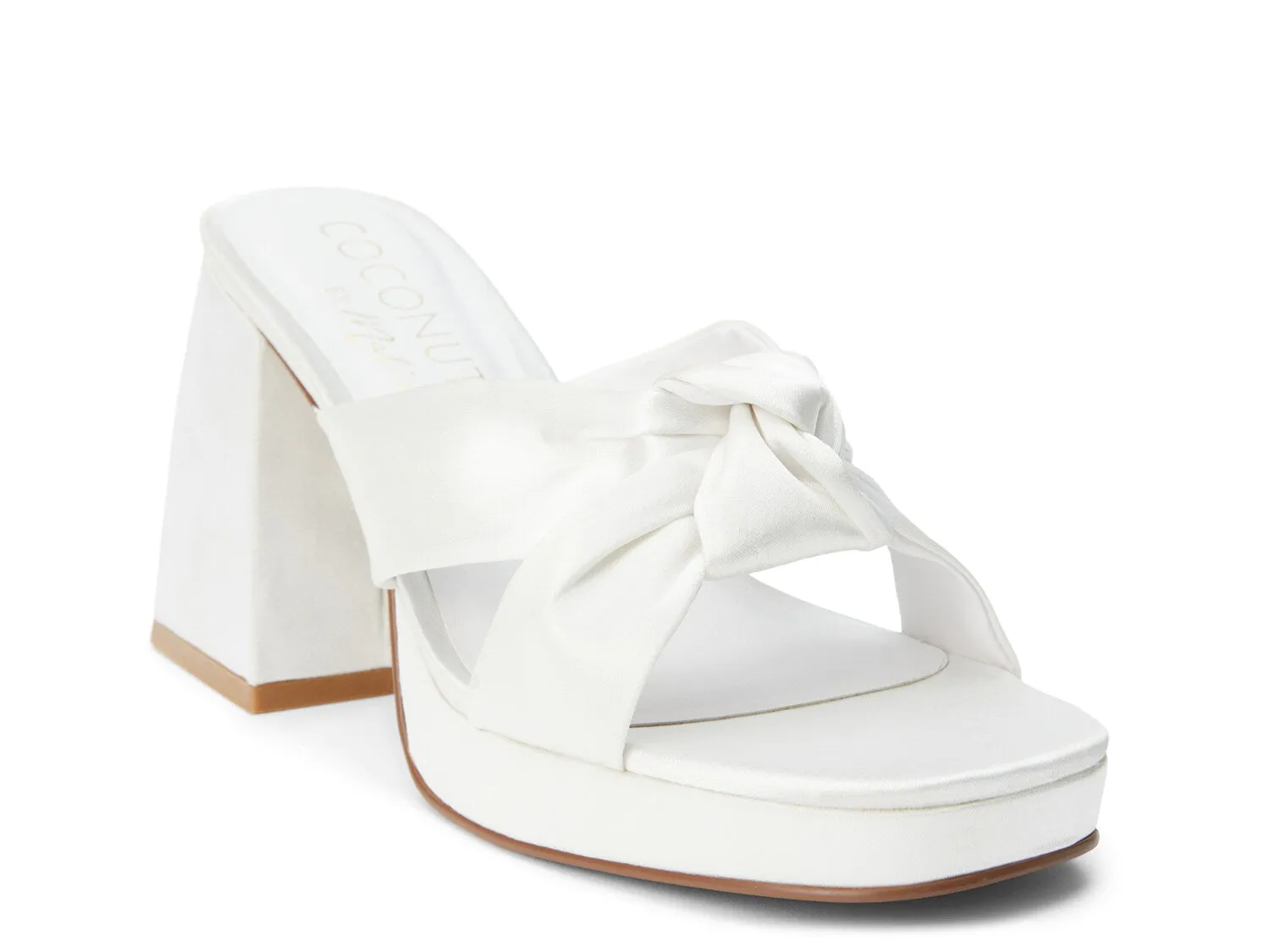 Esme Coconuts platform sandals, white