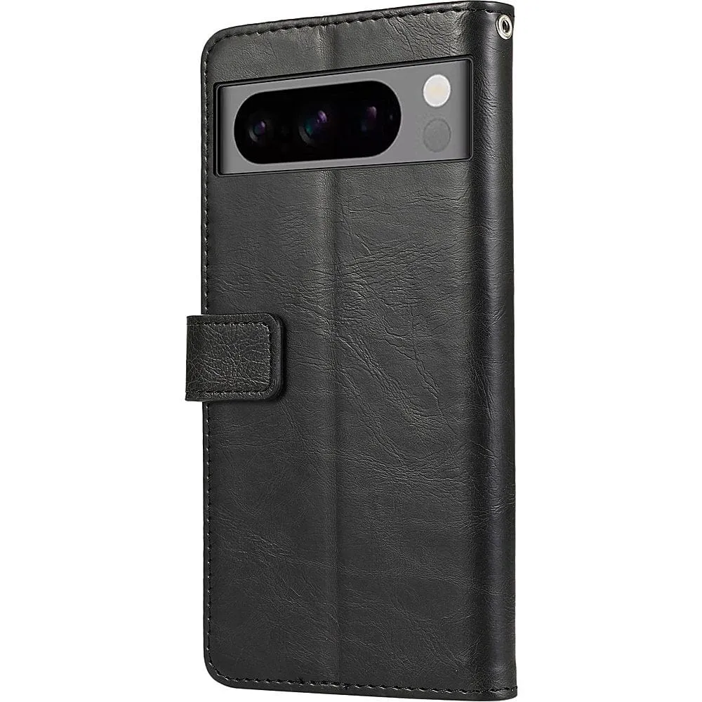 Indy Series Genuine Leather Folio Wallet Case - Google Pixel 8 Pro