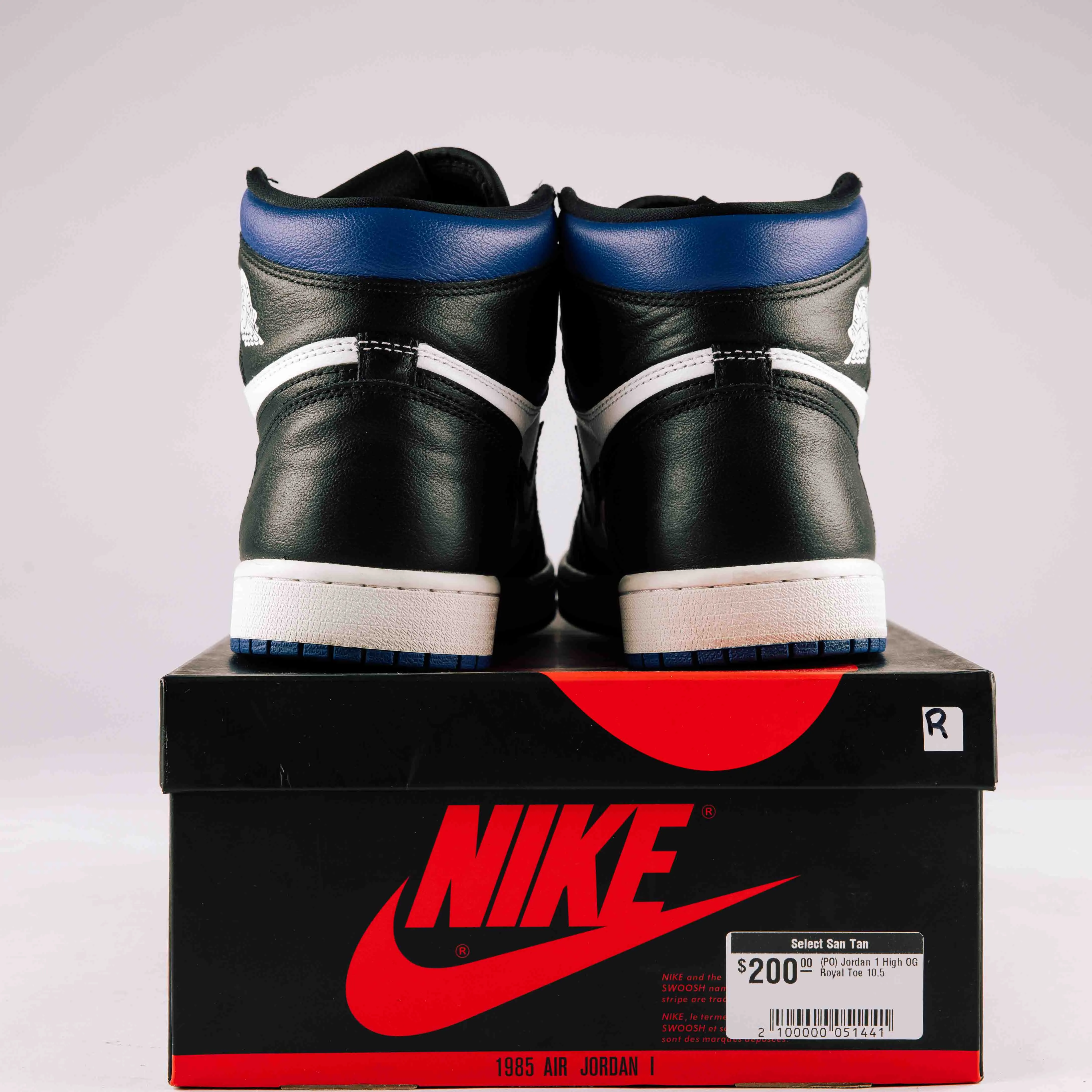 Jordan 1 Retro High Royal Toe (Used) - 0281