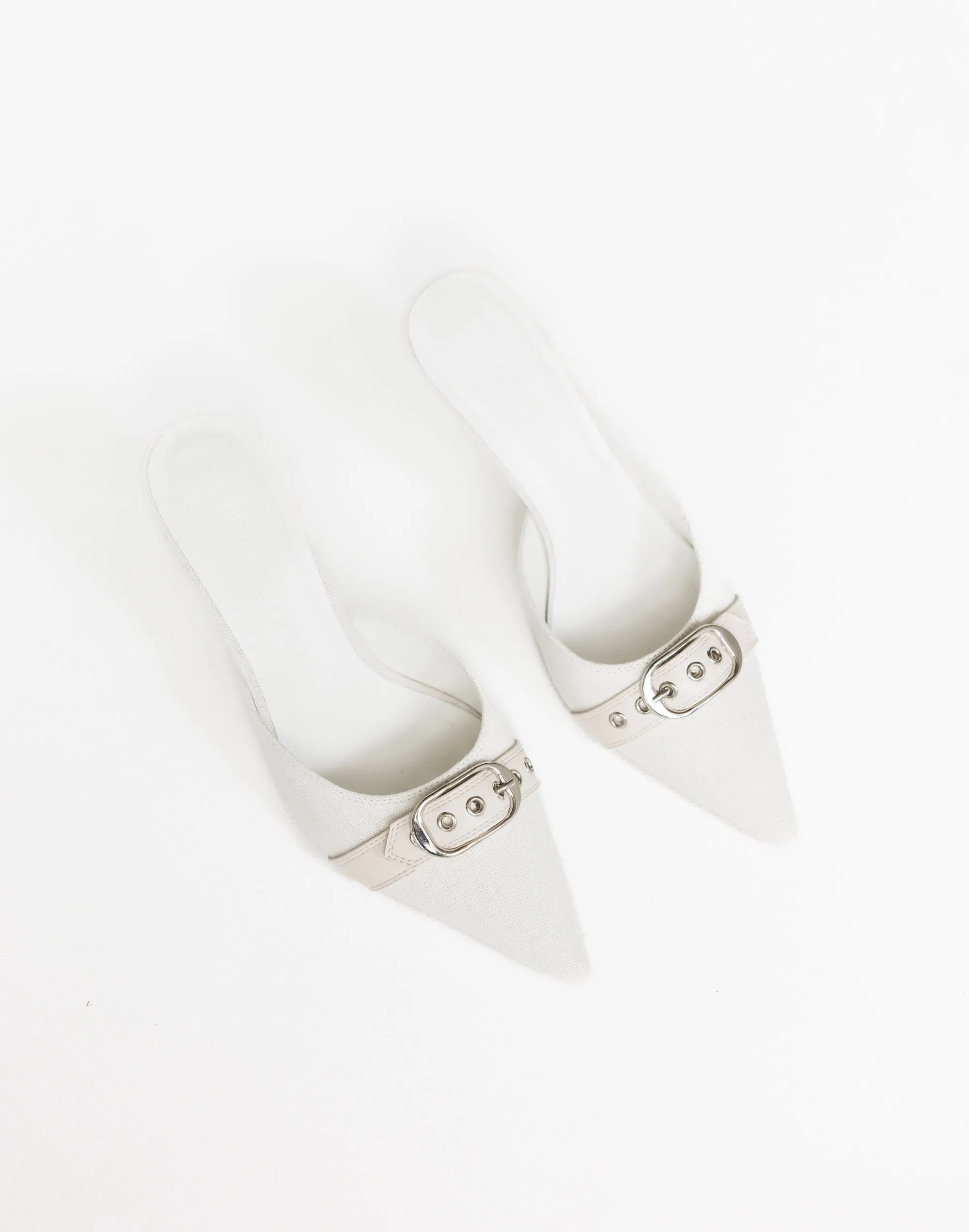 Kolby Heels (Bone Linen) - By Billini