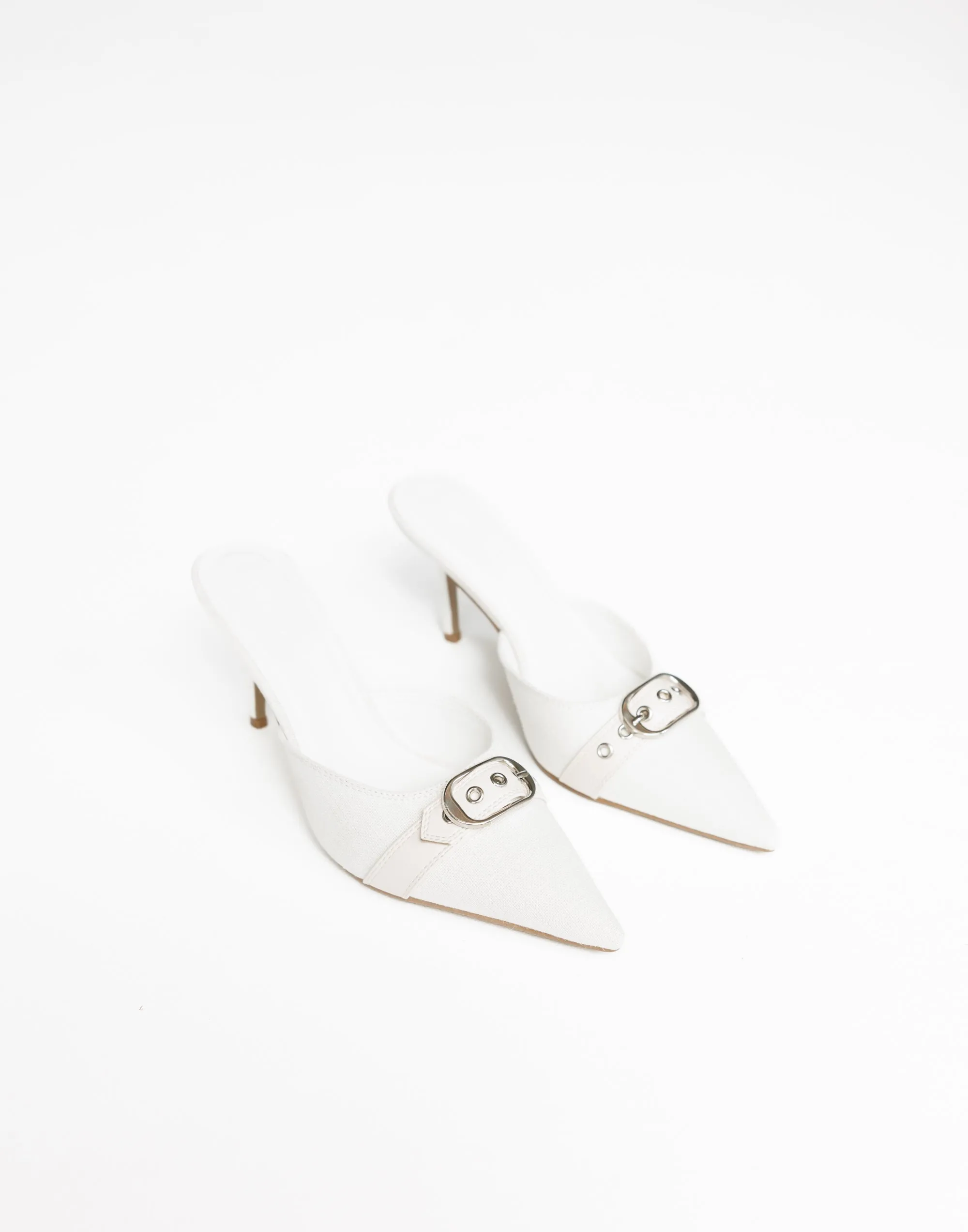 Kolby Heels (Bone Linen) - By Billini