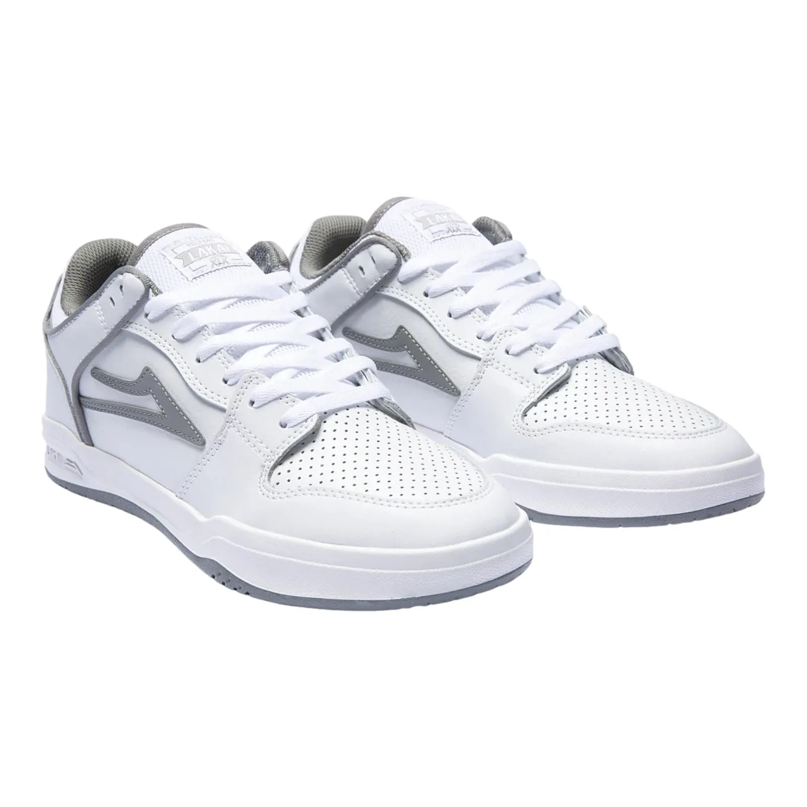 LAKAI  TELFORD LOW - WHITE LEATHER