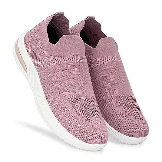 layasa Sneakers for Women (Pink, 8)