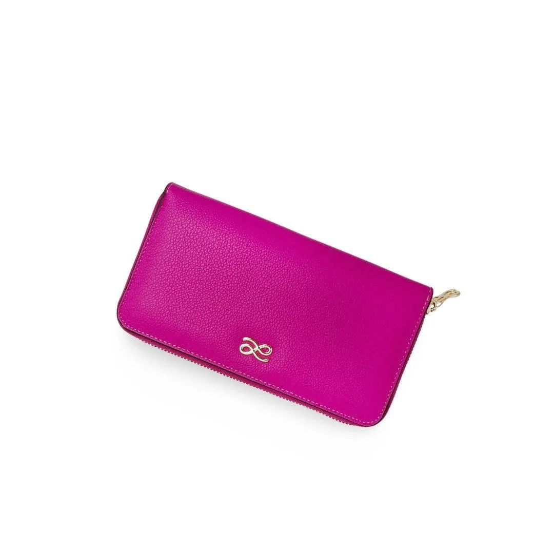 LONG ZIPPY WALLET PU FUSHSIA