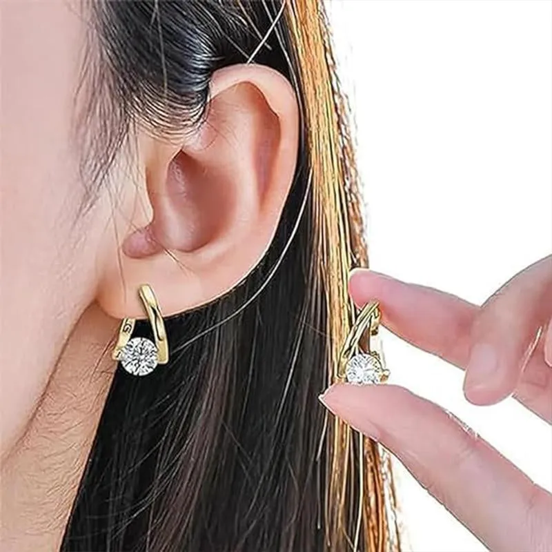 Lymphvity Magnetic Therapy Sparkling Earrings for Wellness and Style