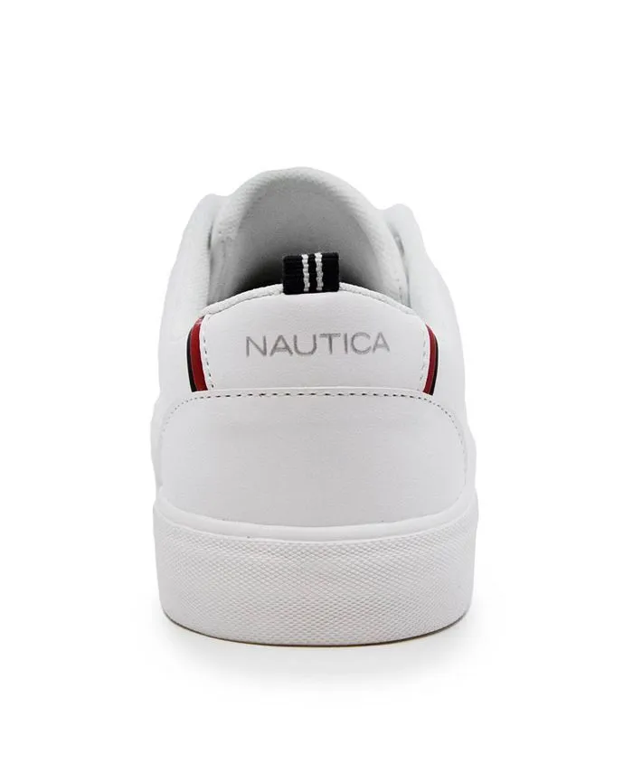 Men's Graves Court Lace-Up Nautica Sneakers, White