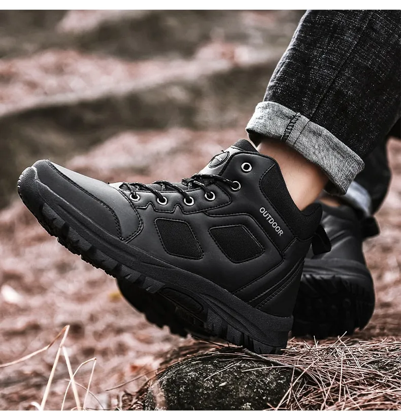 Mens Ladies Outdoor Hi-top Trekking Shoes Breathable Non-slip Sports Climb Rock Sneakers Hiking Boots