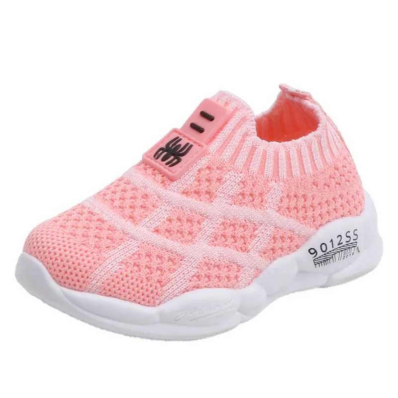 Mesh Sneakers Korean Style Boys And Girls Fly-knit Casual Shoes