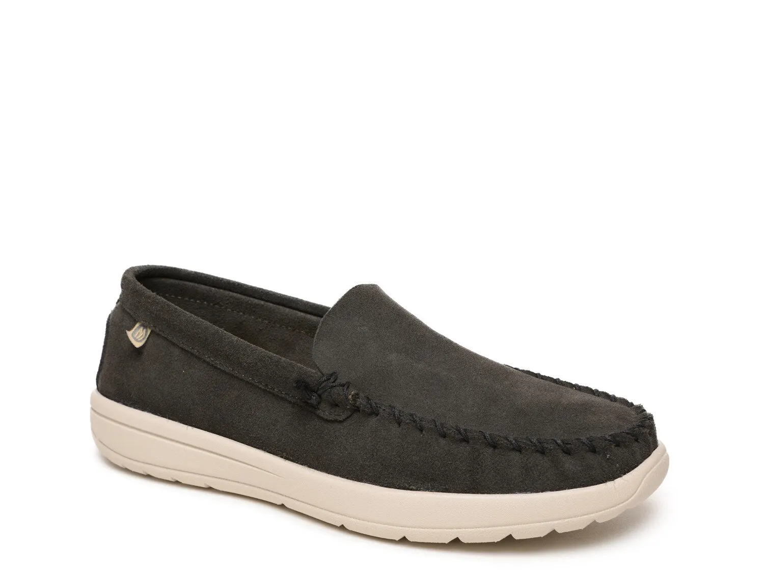 Minnetonka Classic slip-ons, gray