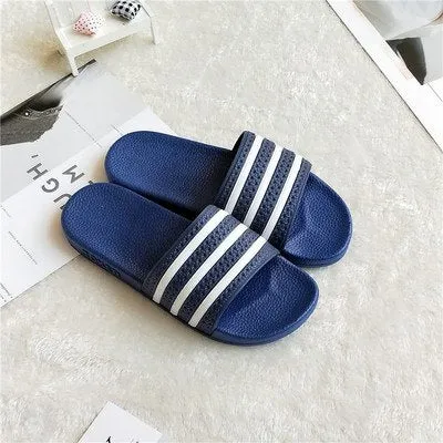 New Brand Summer Couple Bathroom Slippers Men and Women Indoor Home Slippers Non-slip Floor Slipper Slides 3401