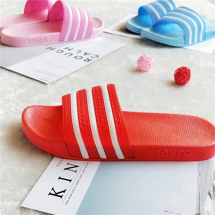 New Brand Summer Couple Bathroom Slippers Men and Women Indoor Home Slippers Non-slip Floor Slipper Slides 3401