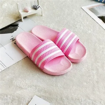 New Brand Summer Couple Bathroom Slippers Men and Women Indoor Home Slippers Non-slip Floor Slipper Slides 3401