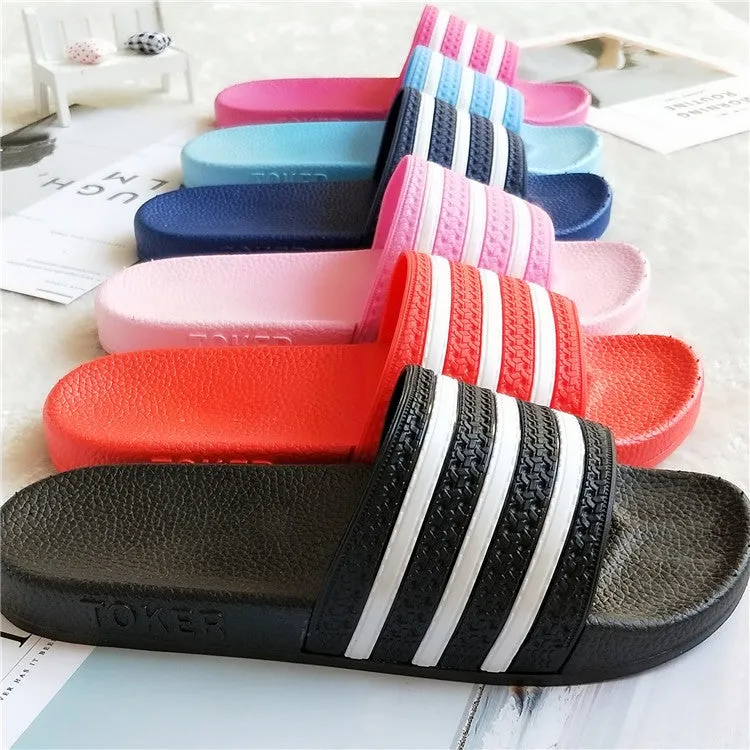 New Brand Summer Couple Bathroom Slippers Men and Women Indoor Home Slippers Non-slip Floor Slipper Slides 3401