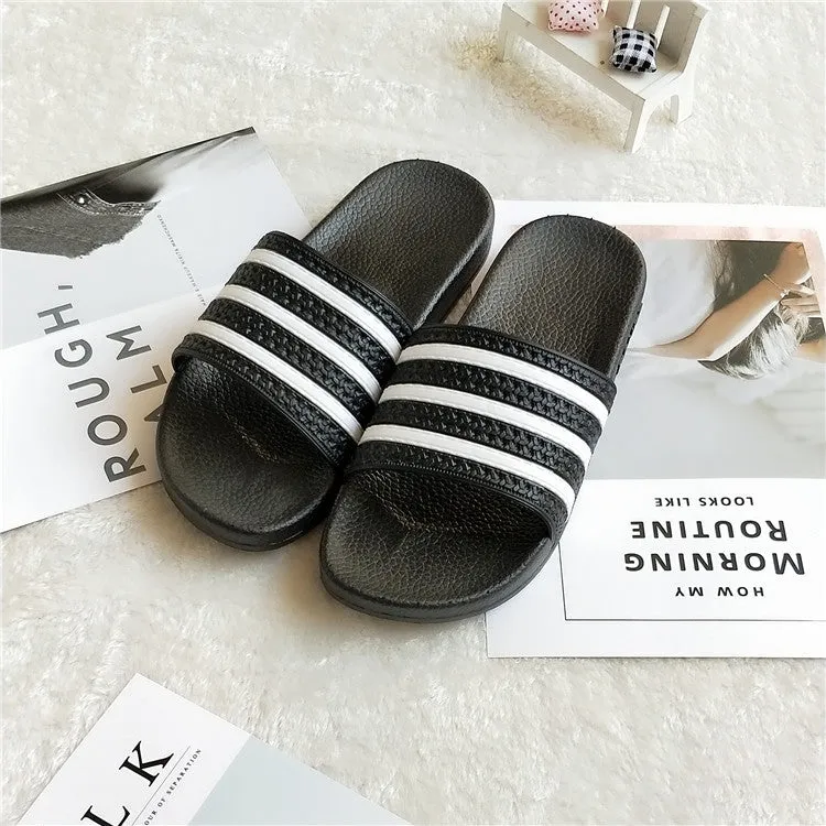 New Brand Summer Couple Bathroom Slippers Men and Women Indoor Home Slippers Non-slip Floor Slipper Slides 3401