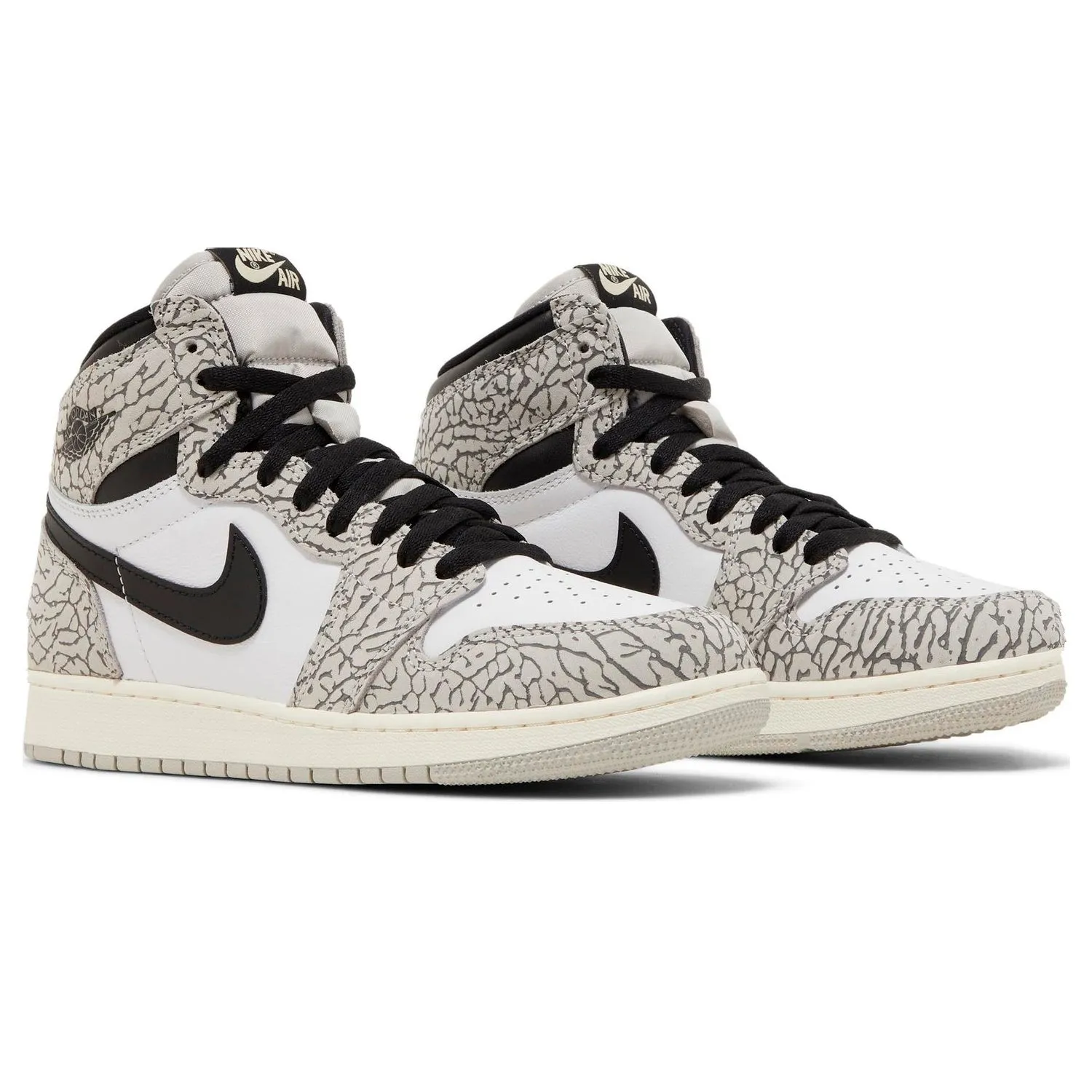 Nike Air Jordan 1 Retro High OG GS 'White Cement', Gray