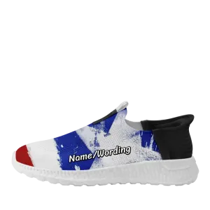 Patrioticustom Personalized America Flag Shoes, Flyknit Slip-On Shoes, Custom CoolCustomize Shoes,FN-007-23020082