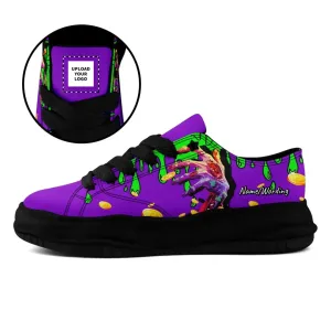 Personalized Back to School Sneaker, Custom   Gothic Shoes, Canvas Upper and Durable Shoes