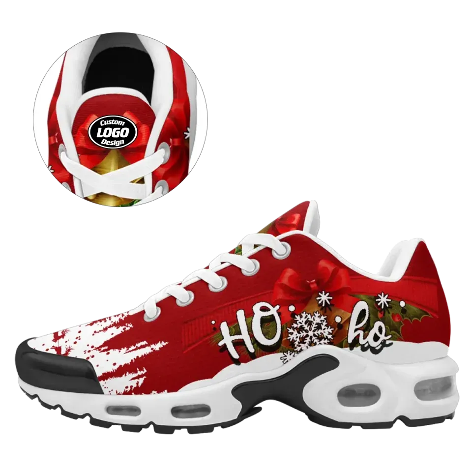 Personalized Festive Design Sneakers, Cutom Christmas Decor Shoes, Unique Gift for Christmas