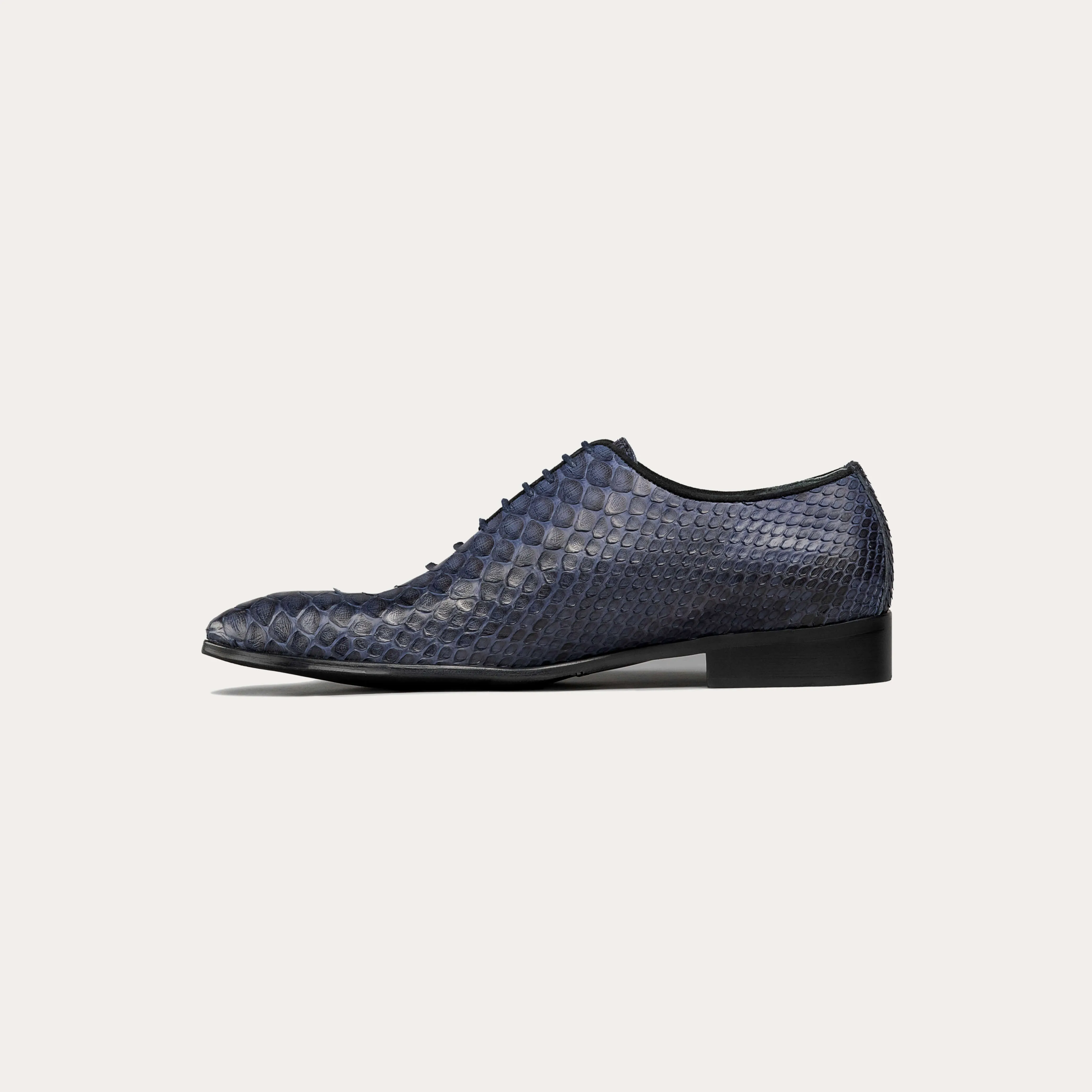 Python Leather Derby Shoes