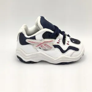 Reebok Infant Classic Retro Trainers - White/Navy - UK K3.5